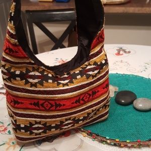 Aztec print tote-style purse